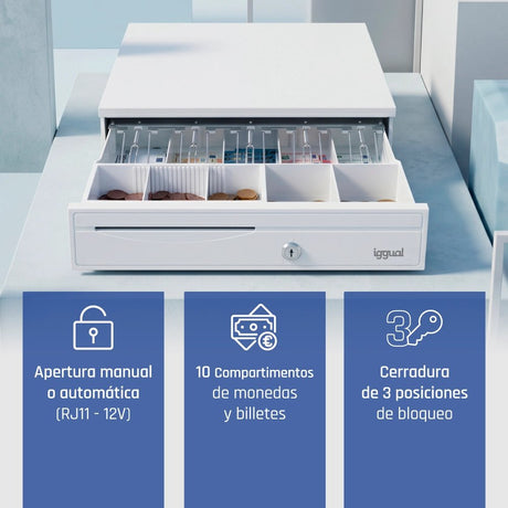 EAN 8435364318782 - iggual IRON-30PW Cajón de efectivo electrónico imagen 4