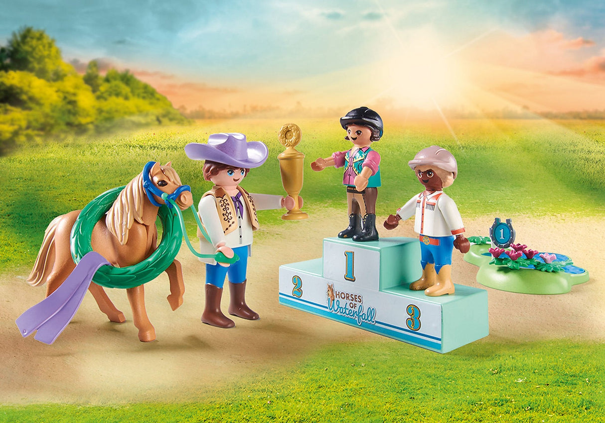 Playmobil 71495 Torneo De Ponis Caballos De La Cascada