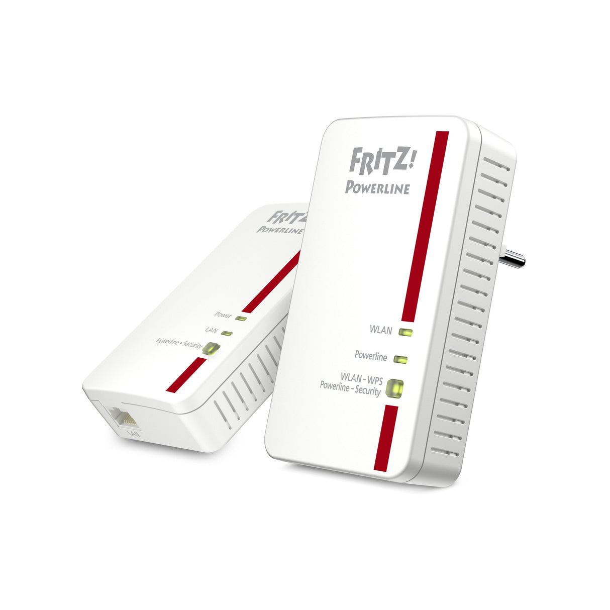 Avm Fritz! Powerline 1240e Wlan 1200mbit/S Ethernet Wifi Rojo, Color Blanco 2pieza(S) Adaptador De R