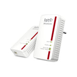 Avm Fritz! Powerline 1240e Wlan 1200mbit/S Ethernet Wifi Rojo, Color Blanco 2pieza(S) Adaptador De R