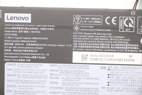 EAN 5704174823940 - Lenovo 5B10Z21197 refacción para laptop Batería imagen 5