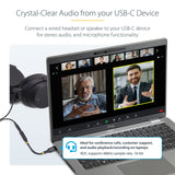 EAN 0065030898225 - StarTech.com USBCAUDIO2 cambiador de género para cable USB Type-C 2.0 3.5 mm Negro imagen 8