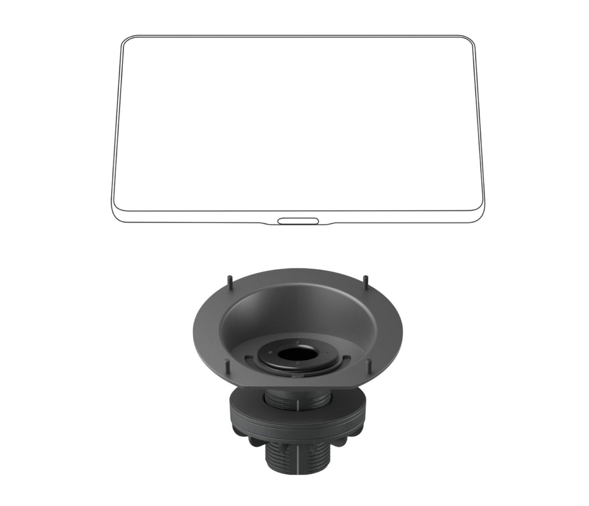 Logitech Tap Riser Mount Soporte Elevador Grafito