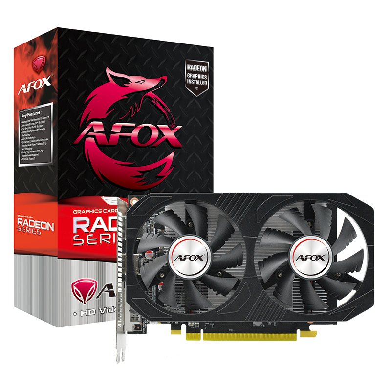Vga Afox Radeon Rx 550 4gb Gddr5 Dvi Hdmi Dp Dual Fan Afrx550-4096d5h4-V5