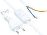 Good Connections Euro-Netzcable An Open End Weiss 1,5m