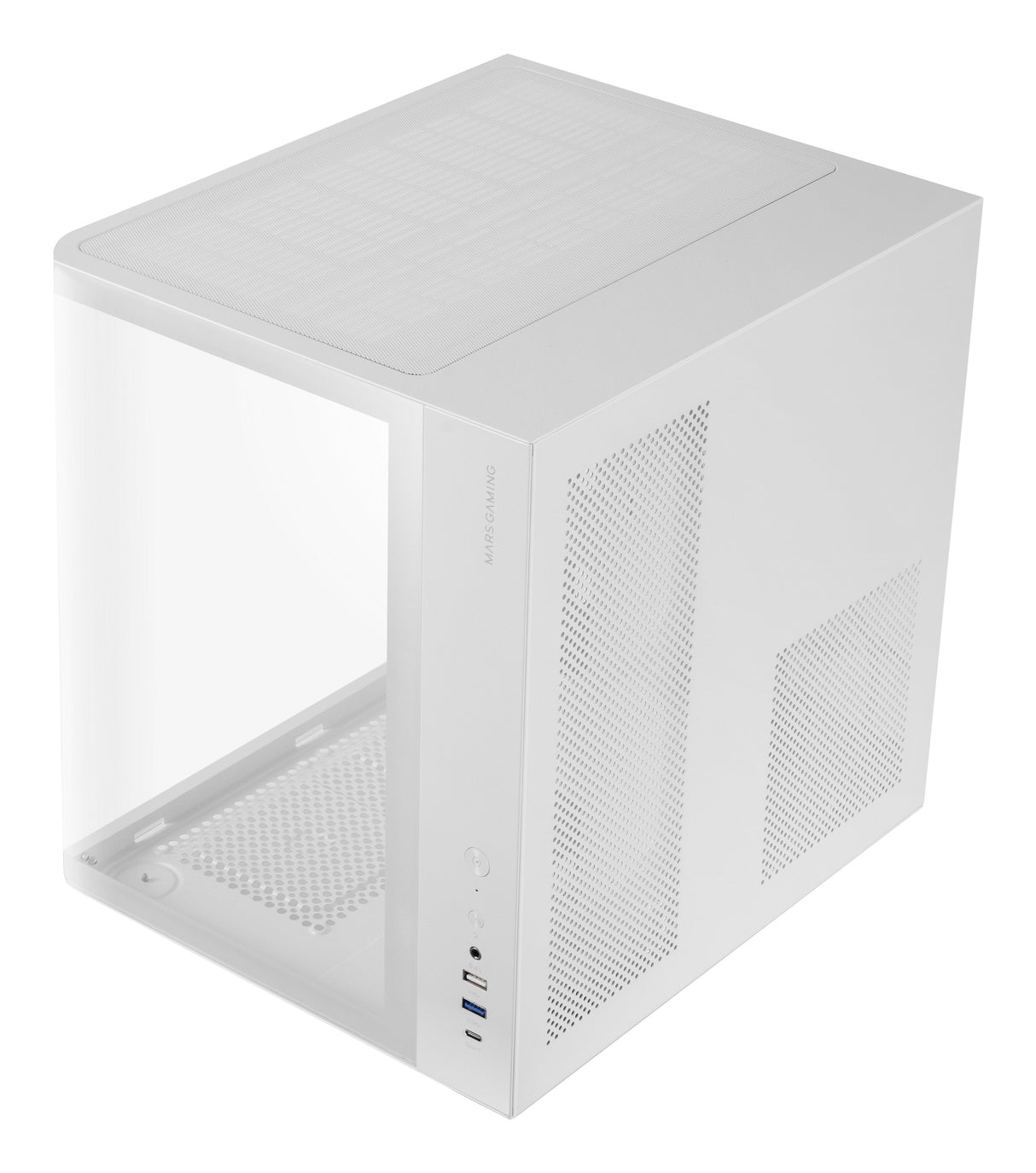 Caja Semitorre Atx Mc-Curv Blanco Mars Gaming Atx/ 1xusb 3.0, 1xusb2.0, 1xusb-C/ 2x 3.5'' Hdd + 1x 2.5'' Ssd/