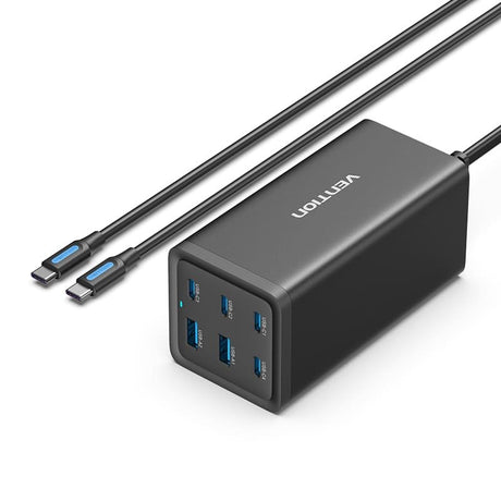 EAN 6922794780057 - Vention FENB0-EU cargador de dispositivo móvil Universal Negro USB, Corriente alterna Carga rápida Interi imagen 1