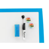 Nobo Pizarra Blanca Magnetica Pequeña 585x430 - Marco De Colores Vibrantes - Accesorios De Pizarra A Juego - Azul