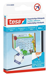 Tesa Doppelseitige Klebepads 1.1 Cm X 1.1 Cm Transparente