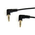 EAN 0065030841283 - StarTech.com 0.3m Angle M/M cable de audio 0,3 m Negro imagen 1