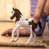 Figura Potro De Caballo Pintado Schleich Horse Club, De Juguete Marrón 14899