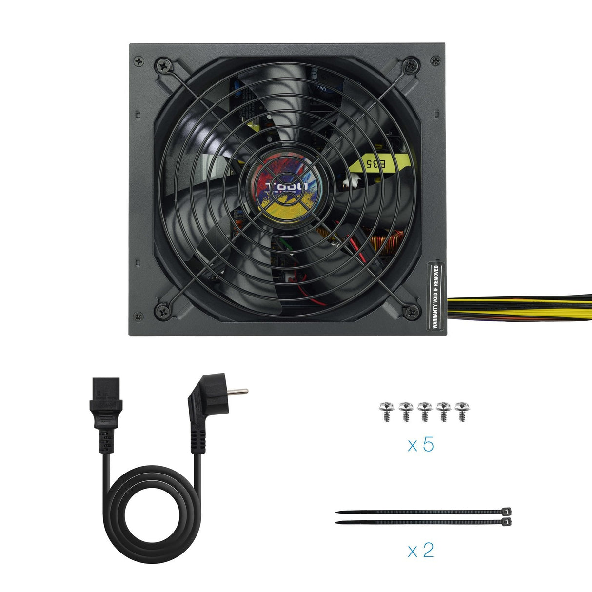 Tooq Fuente De Alimentacion Atx 650w Con Pfc Activo - Negro
