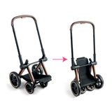 Simba-Dickie Mon Grand Poupon 36-42cm Cybex Puppenwagen (Negro/Roségold) 9000142070