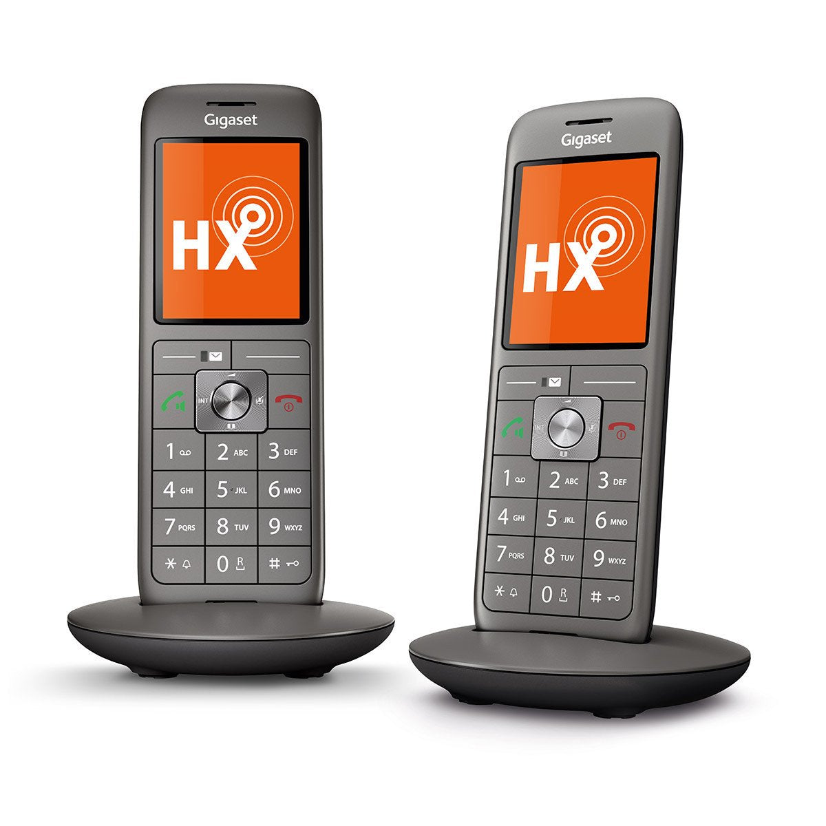 Gigaset Cl660hx Teléfono Dect/Analógico Antracita, Negro Identificador De Llamadas