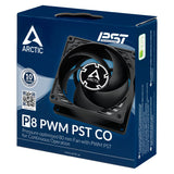 Ventilador  Arctic P8 Pwm Pst Co 8 Cm Negro