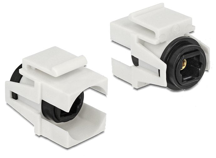Delock 86337 Módulo Keystone Toslink Hembra > Toslink Hembra Blanco