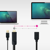 Conversor Hdmi A Displayport, Hdmi/M-Dp/H 20cm Neg