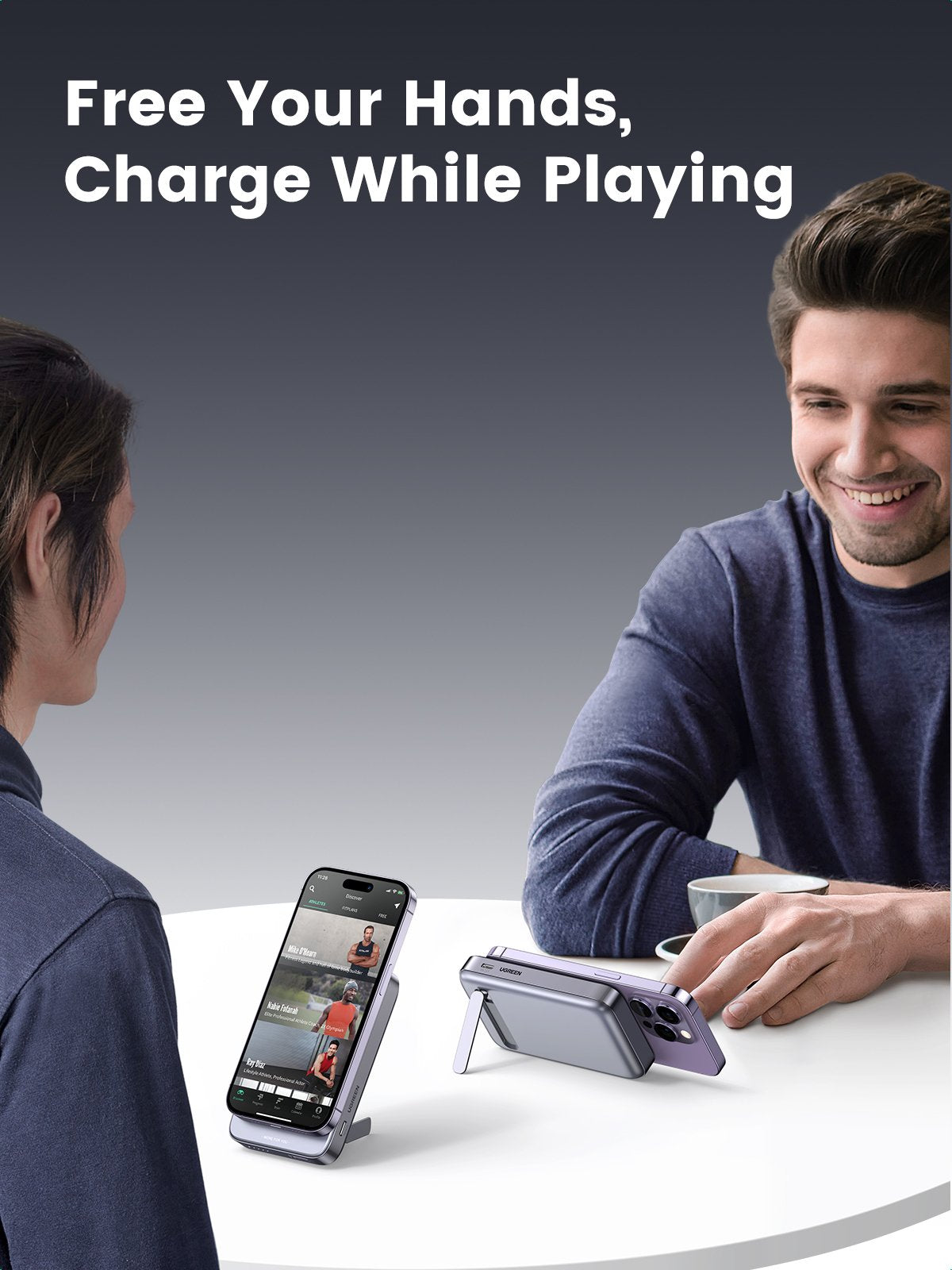 Ugreen 10000mah Mini Power Bank Inalámbrico 20w Con Magsafe Gris