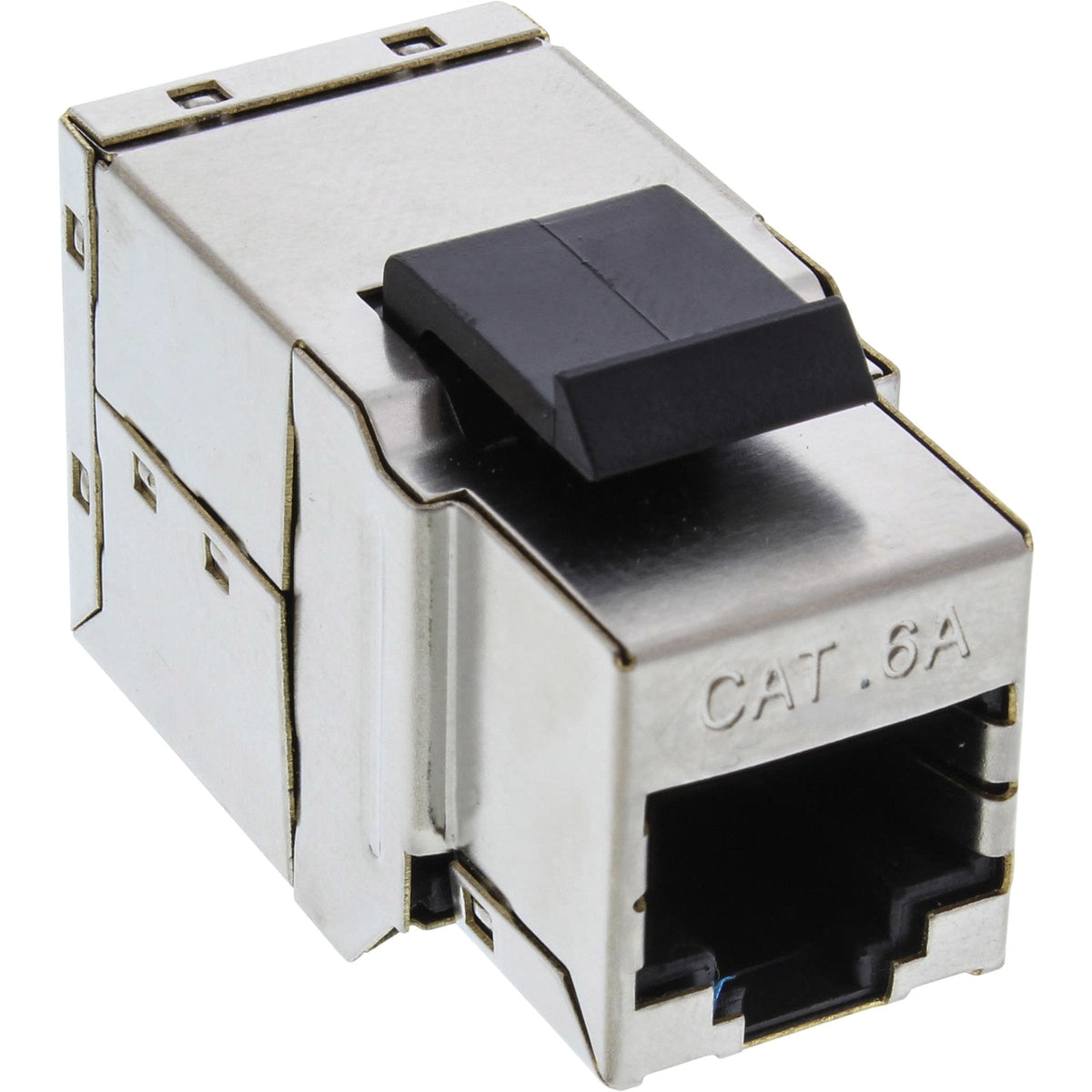 Módulo Keystone Inline Rj45 Hembra A Hembra Snap-In Cat.6a Stp