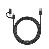 EAN 4895200436645 - Native Union BELT-ULC-CS-BLK-NP cable USB 2 m USB A USB C/Micro USB A/Lightning Negro imagen 1