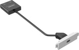 Placa Frontal Audiovisual Modular De La Gama Techconnect De Vision  Garantía Durante Toda La Vida Útil Del Producto  Módulo Usb-C  Toma 3.1 Tipo "C" En La Parte Frontal  Con Un Cable Provisto De Dos Tomas En Su Extremo 1 Para Hdmi Y 1 Para