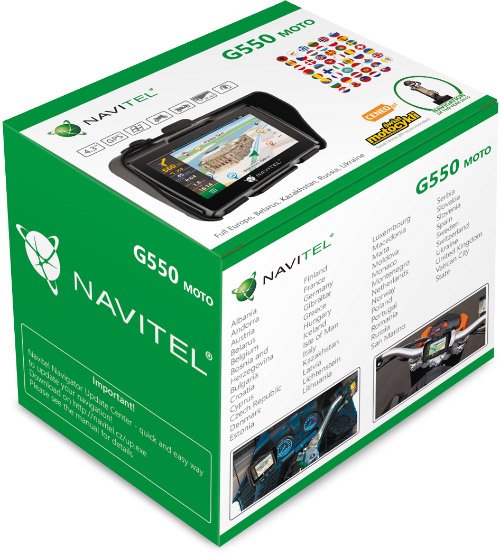 Navitel G550 Moto Navegador 10,9 Cm (4.3") Pantalla Táctil Tft Portátil/Fijo Negro