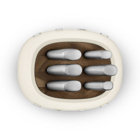 EAN 8017709344184 - Smeg KBSF02CR taco para cuchillos Bloque con ranuras para cuchillos Plástico, Acero inoxidable, Madera Cr imagen 6