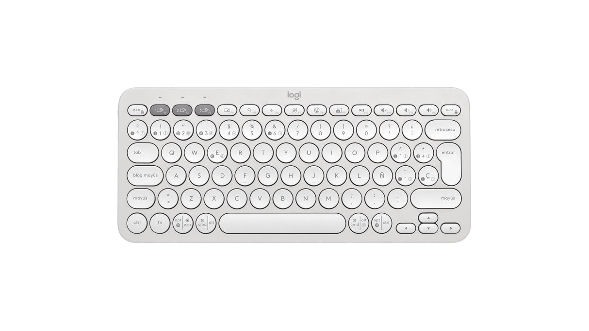 EAN 5099206111226 - Logitech 920-011828 teclado Universal Bluetooth QWERTY Español Blanco imagen 1