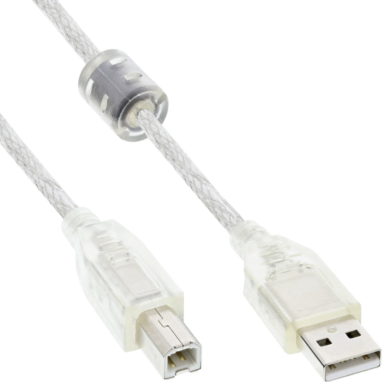 Inline Usb 2.0 Cable A A B Macho Ferrita 2m
