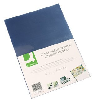 Q-Connect Kf32159 Cubierta A3 Cloruro De Polivinilo (Pvc) Transparente 100 Pieza(S)