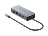 Adaptador Usb-C A Ethernet Rj45 Conceptronic Abby24g 2 Puertos Gigabit Con Hub Usb 3,2 X2 Puertos