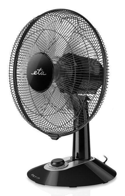 Eta Zefir Eta160790010 Ventilador De Mesa, 45 W, Función Oscilación, Negro