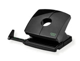 Novus B 220 Re+New Perforadora De Papel - Fabricada Con Plastico Reciclado - Hasta 20 Hojas - Escala De Tope - Vaciado Facil - Punzones 5.5mm