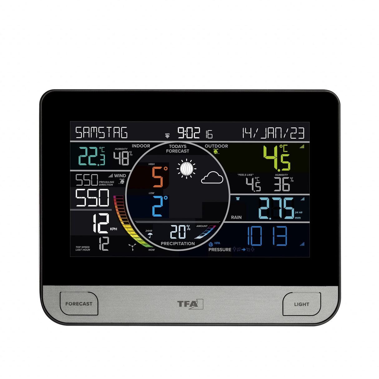 Estación Meteorológica Inalámbrica Tfa 35.8003 View Pro Con Wlan