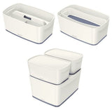 Leitz Caja Almacenamiento Mybox Wow Pequeña C/Tapa 318x128x191mm Gris/Blanco
