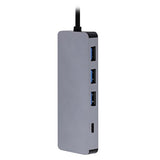 EAN 3303170099414 - T'nB HUBALU6 base para portátil y replicador de puertos USB 3.2 Gen 1 (3.1 Gen 1) Type-C Gris imagen 5