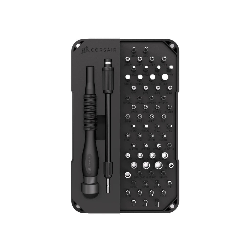 Kit De Herramientas De Precisión Corsair Pc-Diy (Negro, 67 Piezas) Negro Cc-9310003-Ww