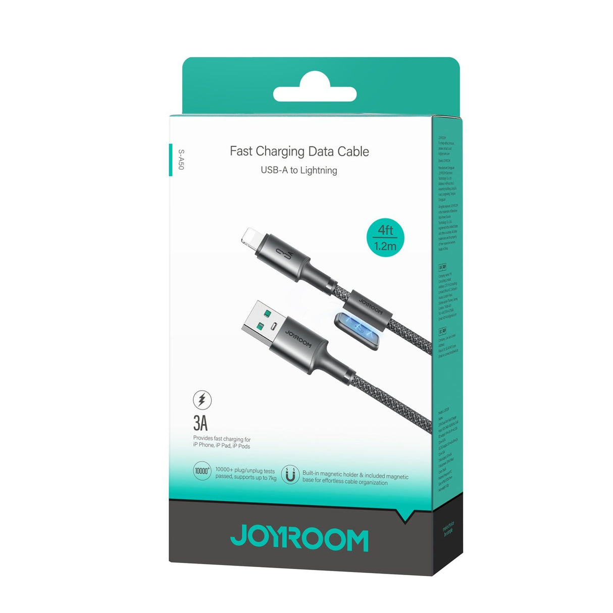 EAN 6956116728809 - JOYROOM S-A50 L cable de conector Lightning 1,2 m Gris imagen 2