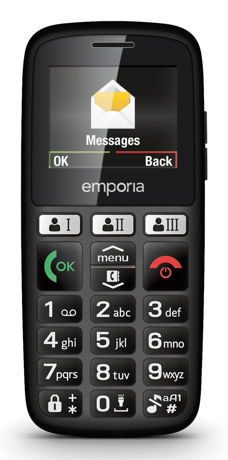Emporia Happy 70 G Negro Teléfono Básico