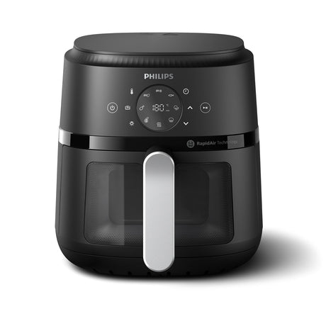 EAN 8720389034770 - Philips 2000 series NA221/00 freidora Sencillo Independiente 1500 W Freidora de aire caliente Negro, Plat imagen 5