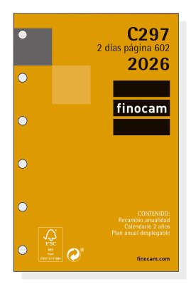 EAN 8422952411338 - Finocam 201280026 accesorio para organizador personal Recambio para agenda imagen 1