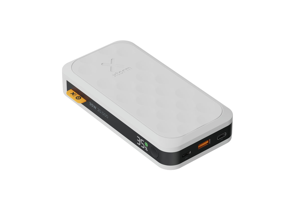 Power Bank Fuel Series Fs-5200 20000mah Blanco Xtorm 20000mah/ Hasta 35w/ 2xusb-C, 1xusb-A/ Lcd