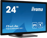 Iiyama Prolite T2438msc-B1, Monitor Led 61 Cm 24", Negro (Mate), Fullhd, Ips, Pantalla Táctil T2438msc-B1