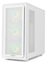 Caja Nox Semitorre Hyperflow Hummer Aero Argb Blanca Usb 3.0 Type C