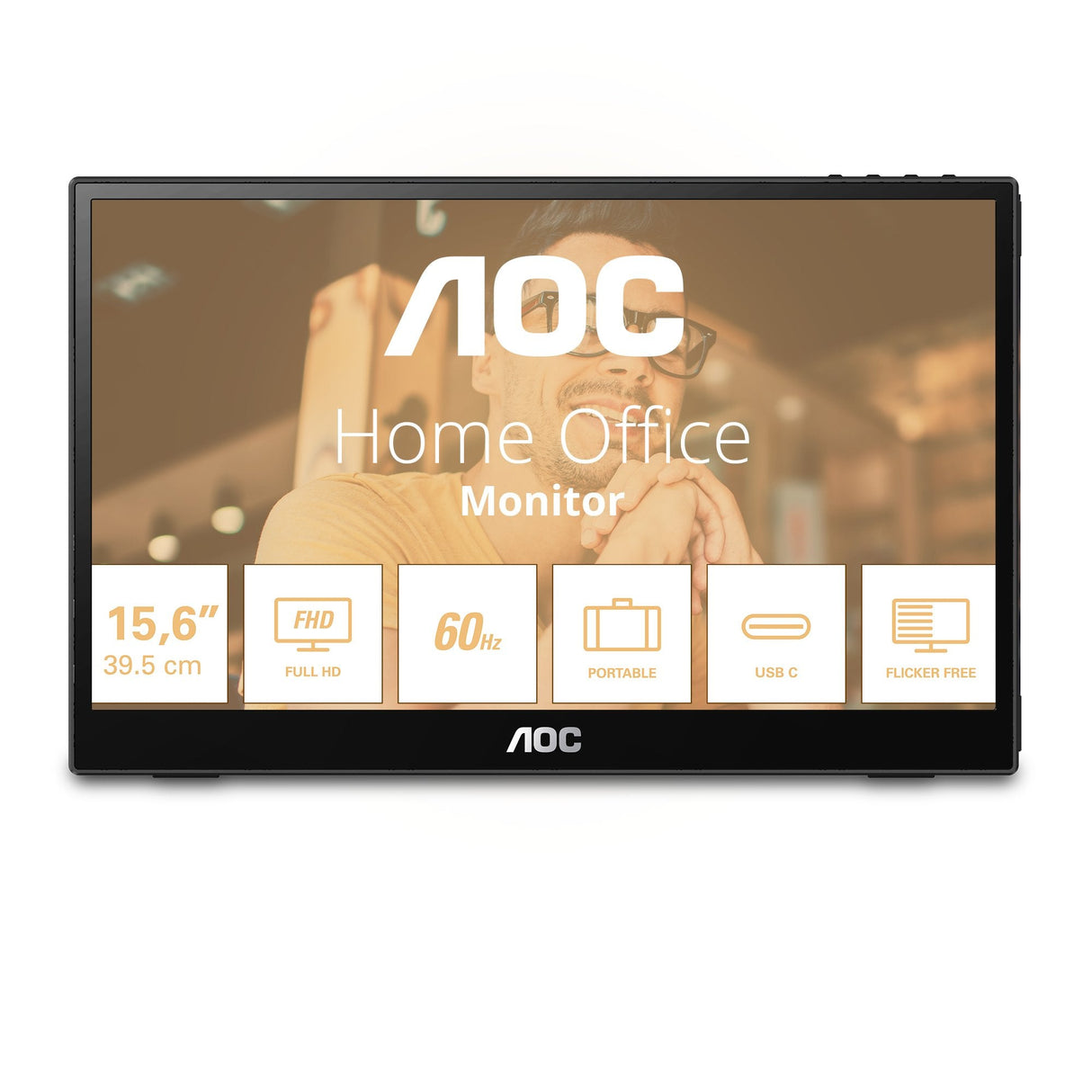 Aoc 16t3ea - Led-Monitor - Full Hd (1080p) - 40.6 Cm (16")