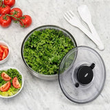 Oxo 1071497 Salatschleuder Edelstahl 24cm Con Deckel