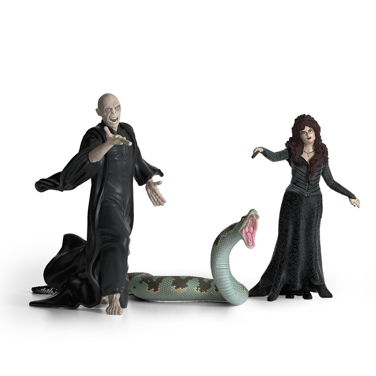 Schleich Wizarding World Lord Harry Potter - Voldemort Con Nagini Y Bellatrix, Figura De Juguete 42684