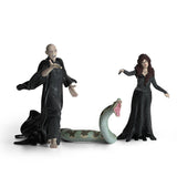 Schleich Wizarding World Lord Harry Potter - Voldemort Con Nagini Y Bellatrix, Figura De Juguete 42684