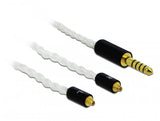 Delock Cable De Audio De 4,4 Mm De 5 Pines Macho -> 2 X Mmcx Macho 1,20 M