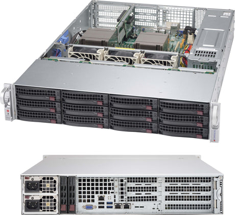 EAN 0672042298860 - Supermicro SuperChassis 826BAC4-R1K23WB Estante Negro 1200 W imagen 1
